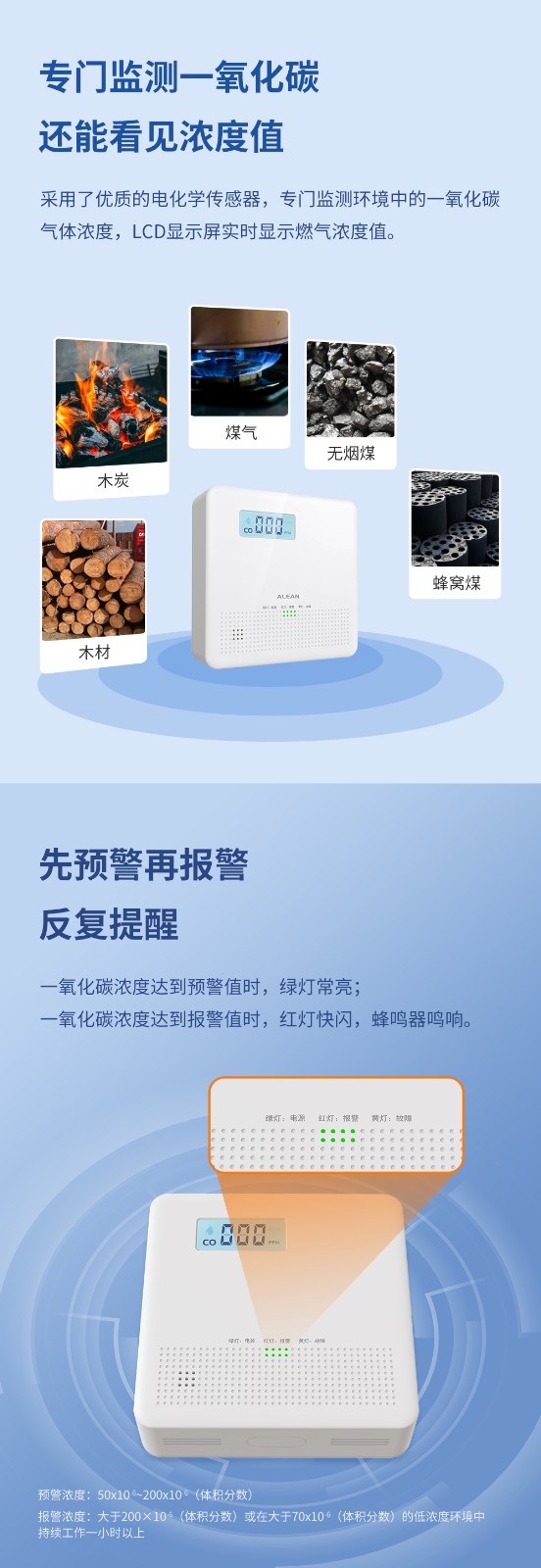 艾禮安一氧化碳報(bào)警器
